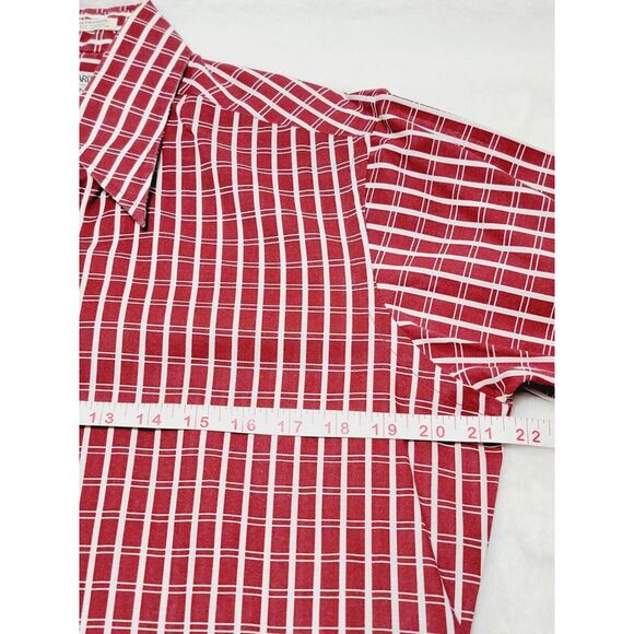 Pierre Cardin Shirt Mens 15 / 32 Vintage Late 70s I Magnin Gingham Long Sleeve - Picture 3 of 8